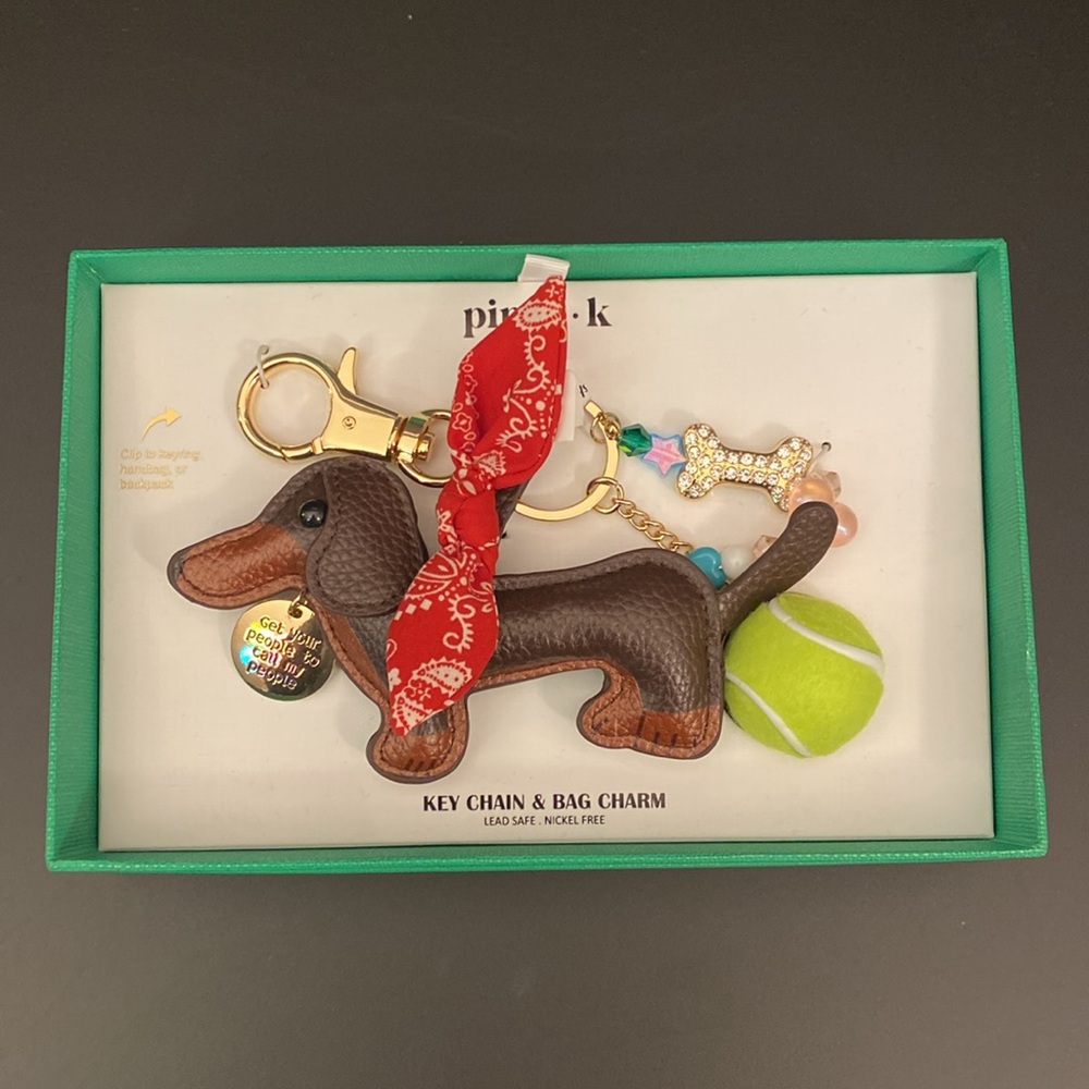 Piper K Dachshund Key Chain & Bag Charm New TikTok Viral